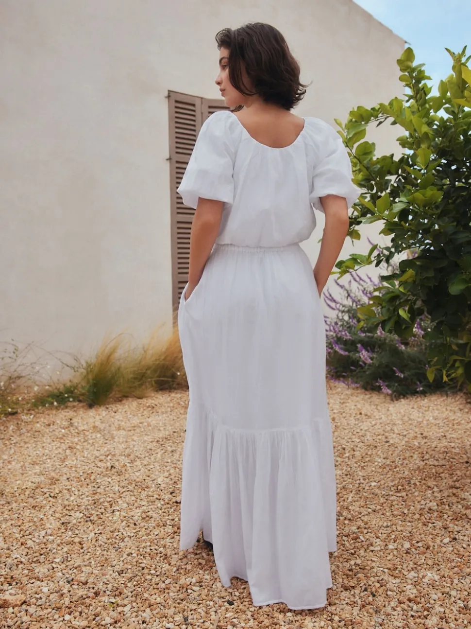 Blanc - Jupe Maxi d’été