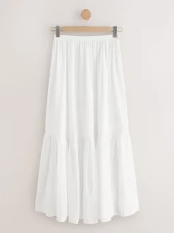 Blanc - Jupe Maxi d’été