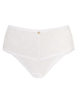 Blanc - KBX Alice Lace High Rise Brazilian Knickers (culotte brésilienne haute en dentelle)