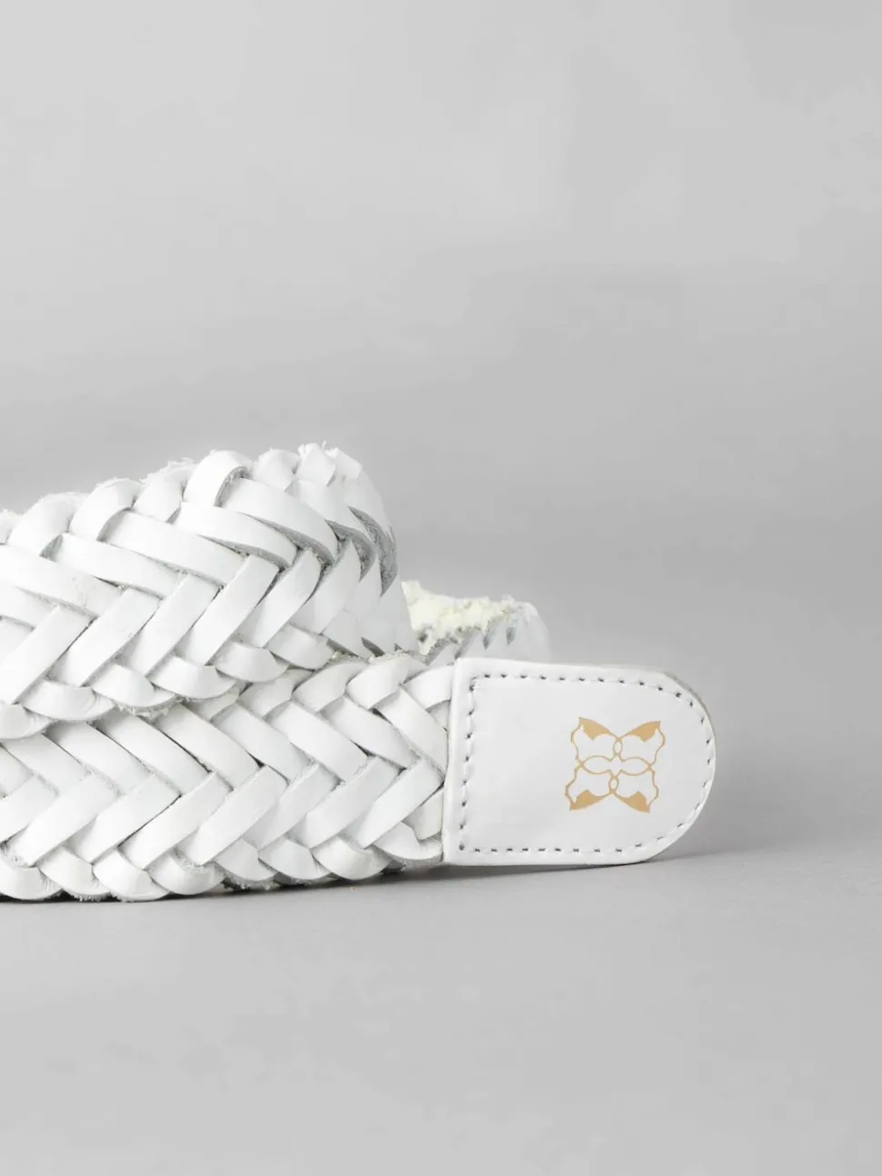 Blanc - Lakeland Leather Waverton Woven Ceintures