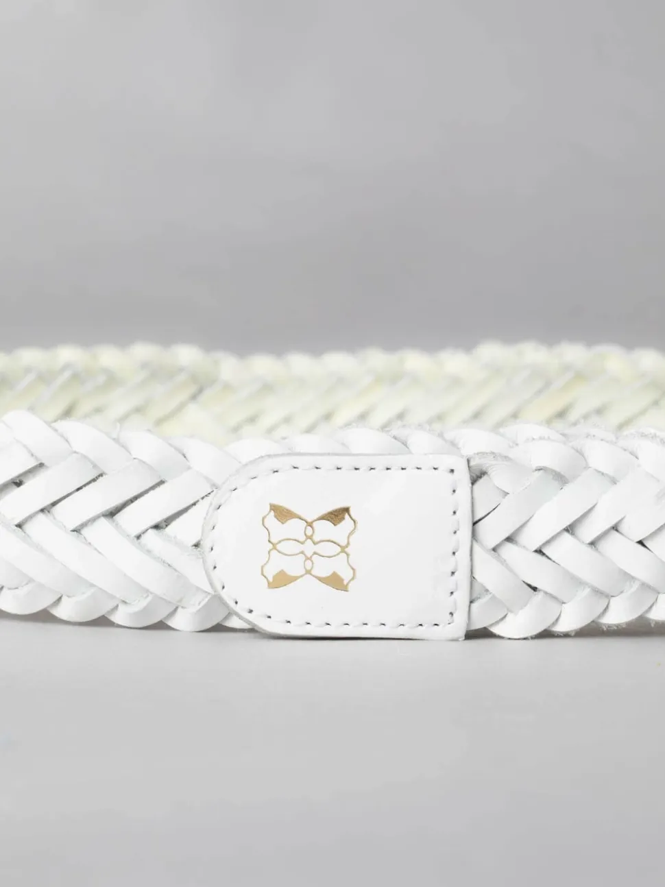 Blanc - Lakeland Leather Waverton Woven Ceintures