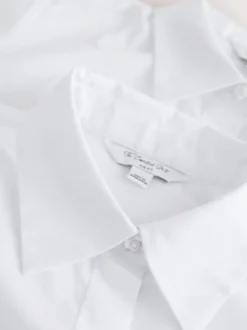 Blanc - Lot de 2 Chemises ajustées extensibles indispensables à Manches courtes