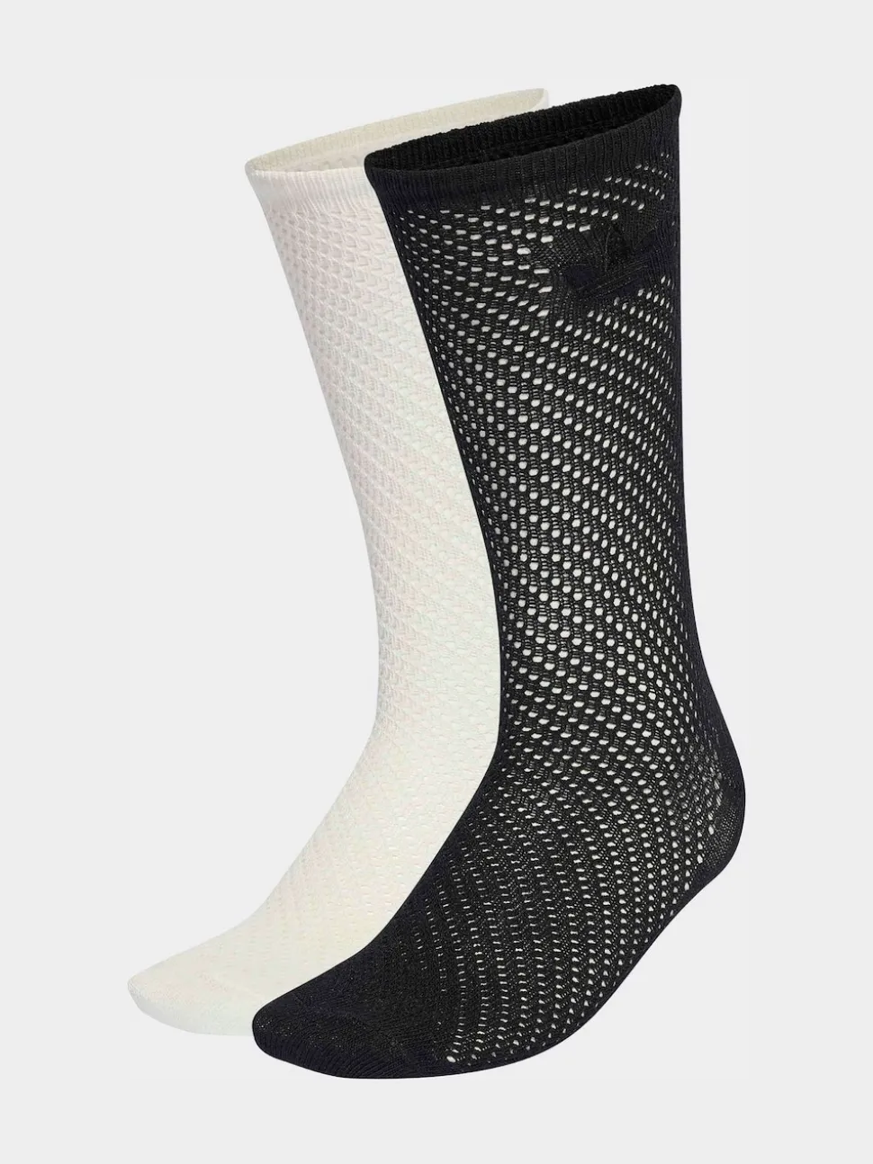Blanc - Lot de 2 paires de Chaussettes Adidas Original Col rond au crochet