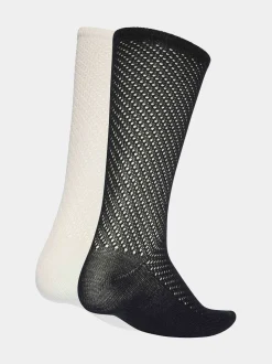 Blanc - Lot de 2 paires de Chaussettes Adidas Original Col rond au crochet