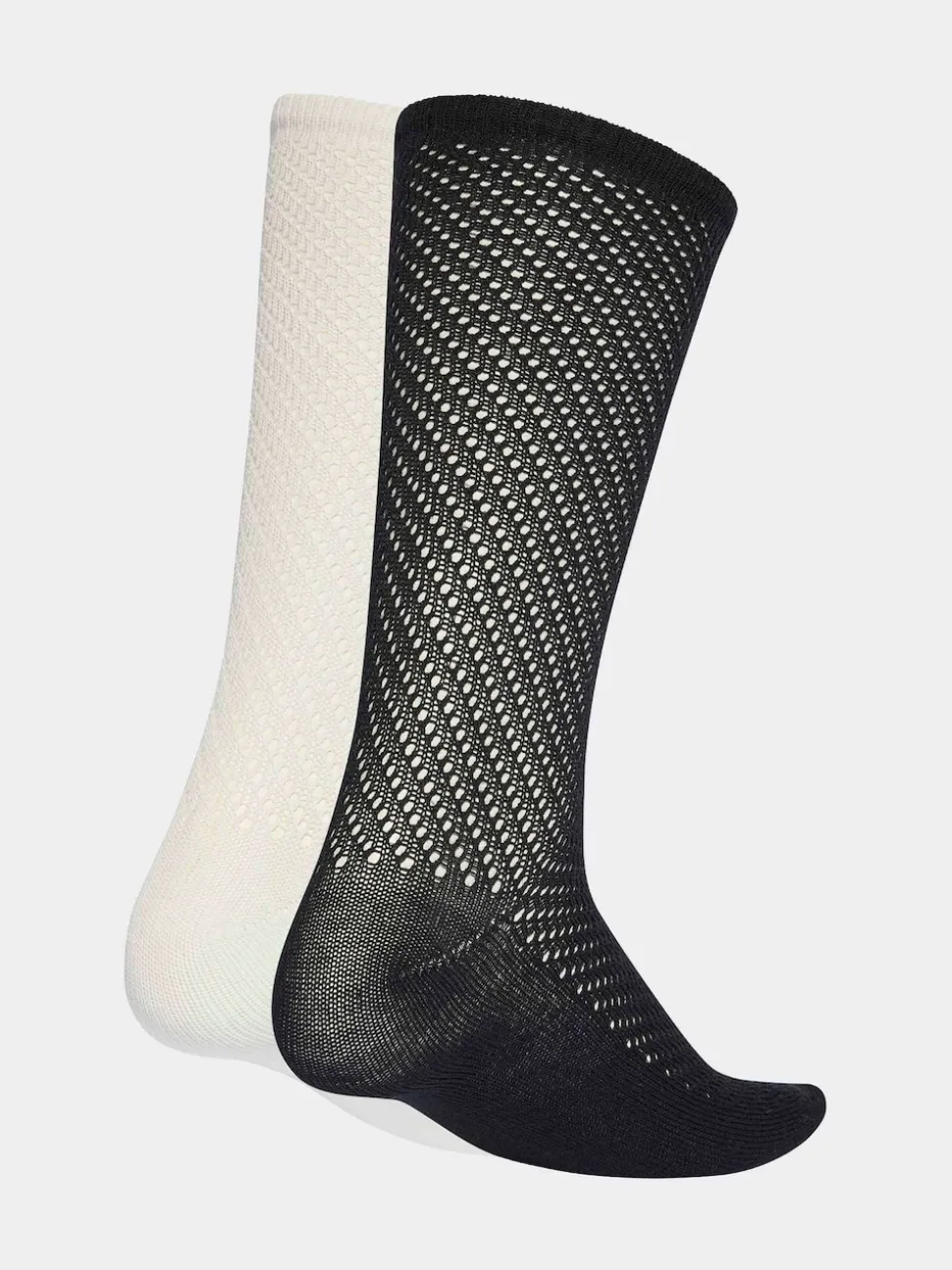 Blanc - Lot de 2 paires de Chaussettes Adidas Original Col rond au crochet