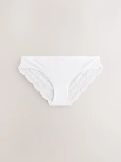 Blanc - No VPL Lace Back Briefs 3 Pack