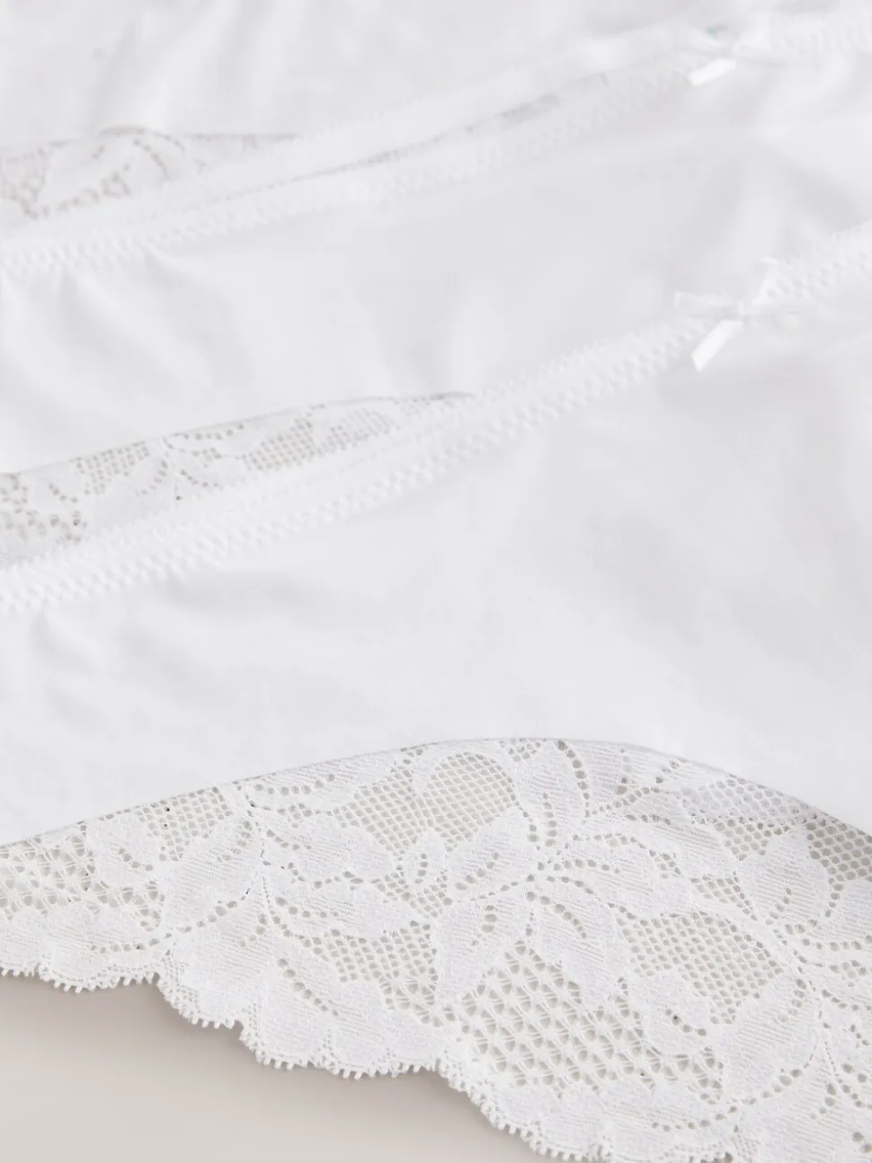 Blanc - No VPL Lace Back Briefs 3 Pack