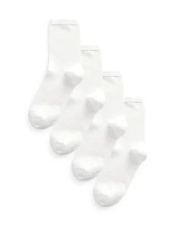 Blanc - Paquet de chaussettes de cheville en modal 4