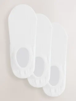 Blanc - Paquet de chaussettes invisibles 3