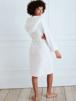 Blanc - Peignoir Chelsea Peers en polaire
