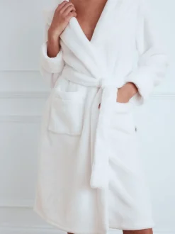 Blanc - Peignoir Chelsea Peers en polaire