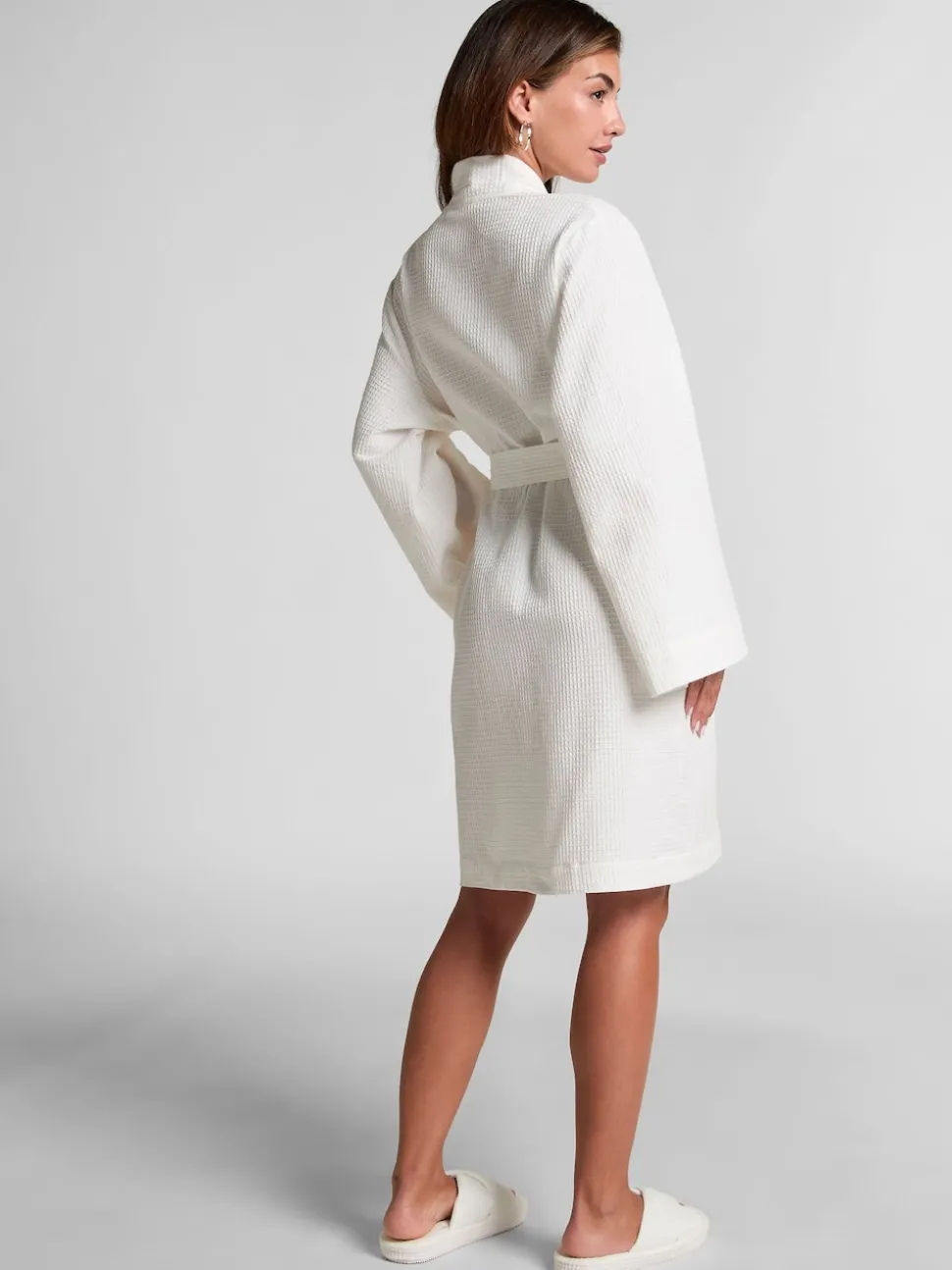 Blanc - Peignoir Hunkemöller gaufré blanc