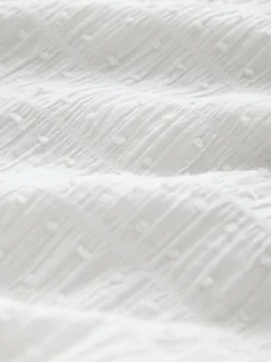 Blanc - Robe longue sans manches boutonnée ceinturée