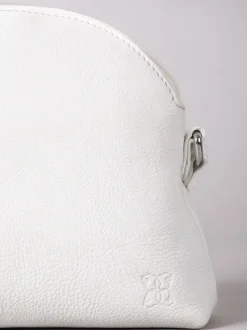 Blanc - Sac à bandoulière Lakeland Elterwater en cuir incurvé
