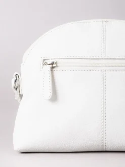 Blanc - Sac à bandoulière Lakeland Elterwater en cuir incurvé