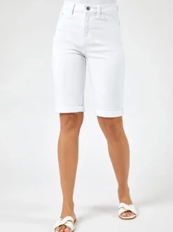 Blanc - Shorts longueur genou Roman indispensable