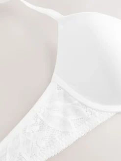 Blanc - Soutien-gorge A-E Light Pad en dentelle