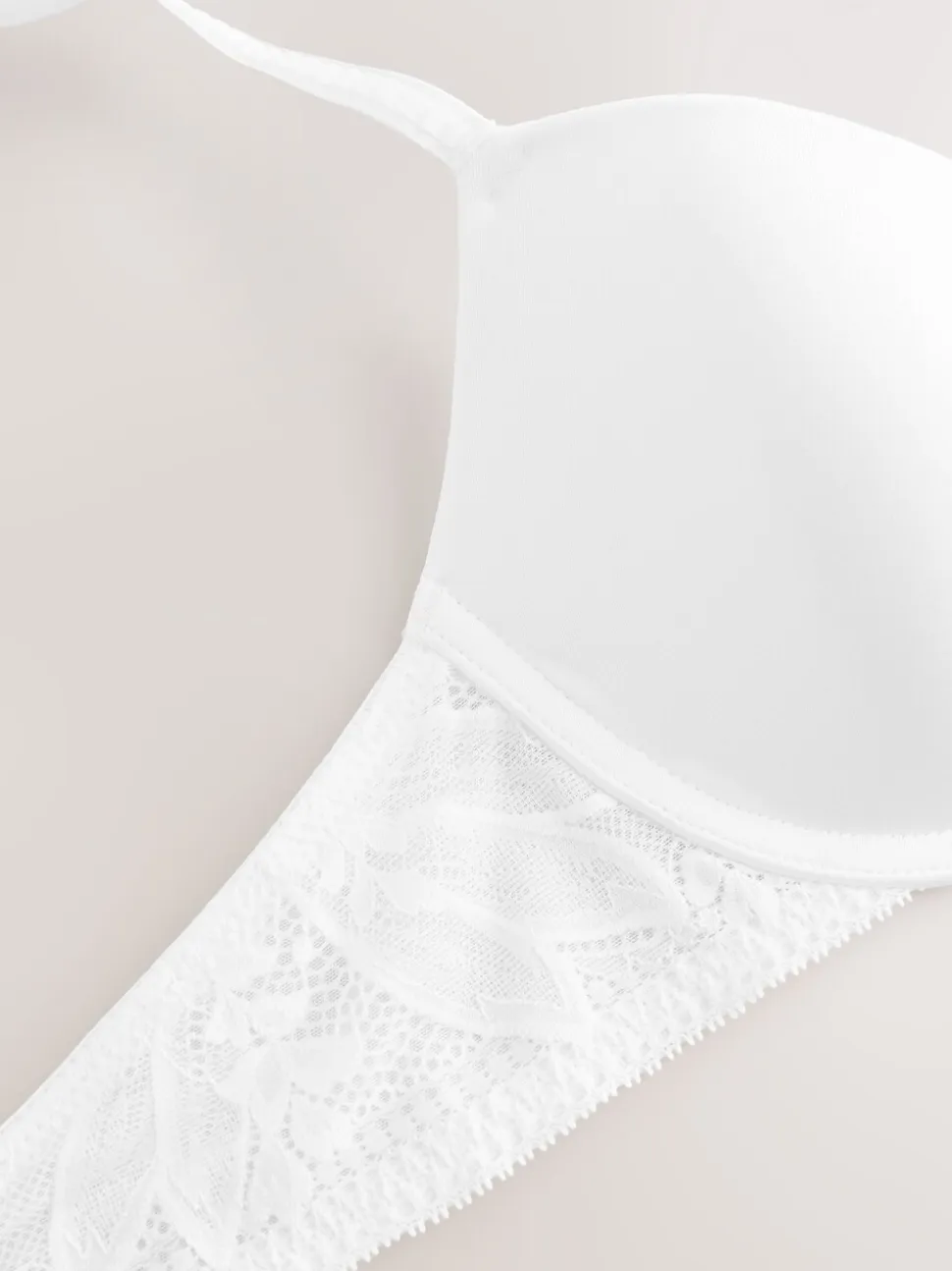 Blanc - Soutien-gorge A-E Light Pad en dentelle