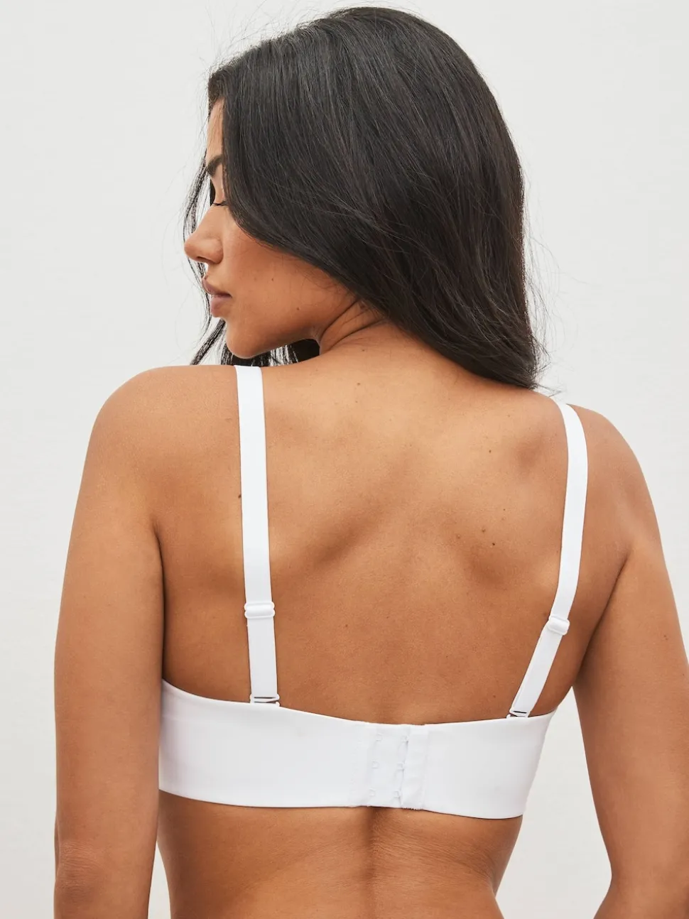 Blanc - Soutien-gorge bandeau sans bretelles DD+ sans rembourrage Minimise