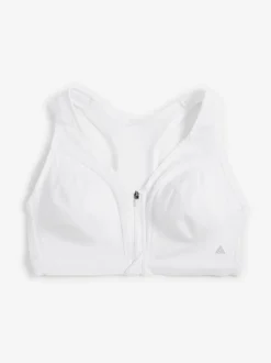 Blanc - Soutien-gorge B-GG Active Sports Impact élevé Dry Tech zippé sur le devant