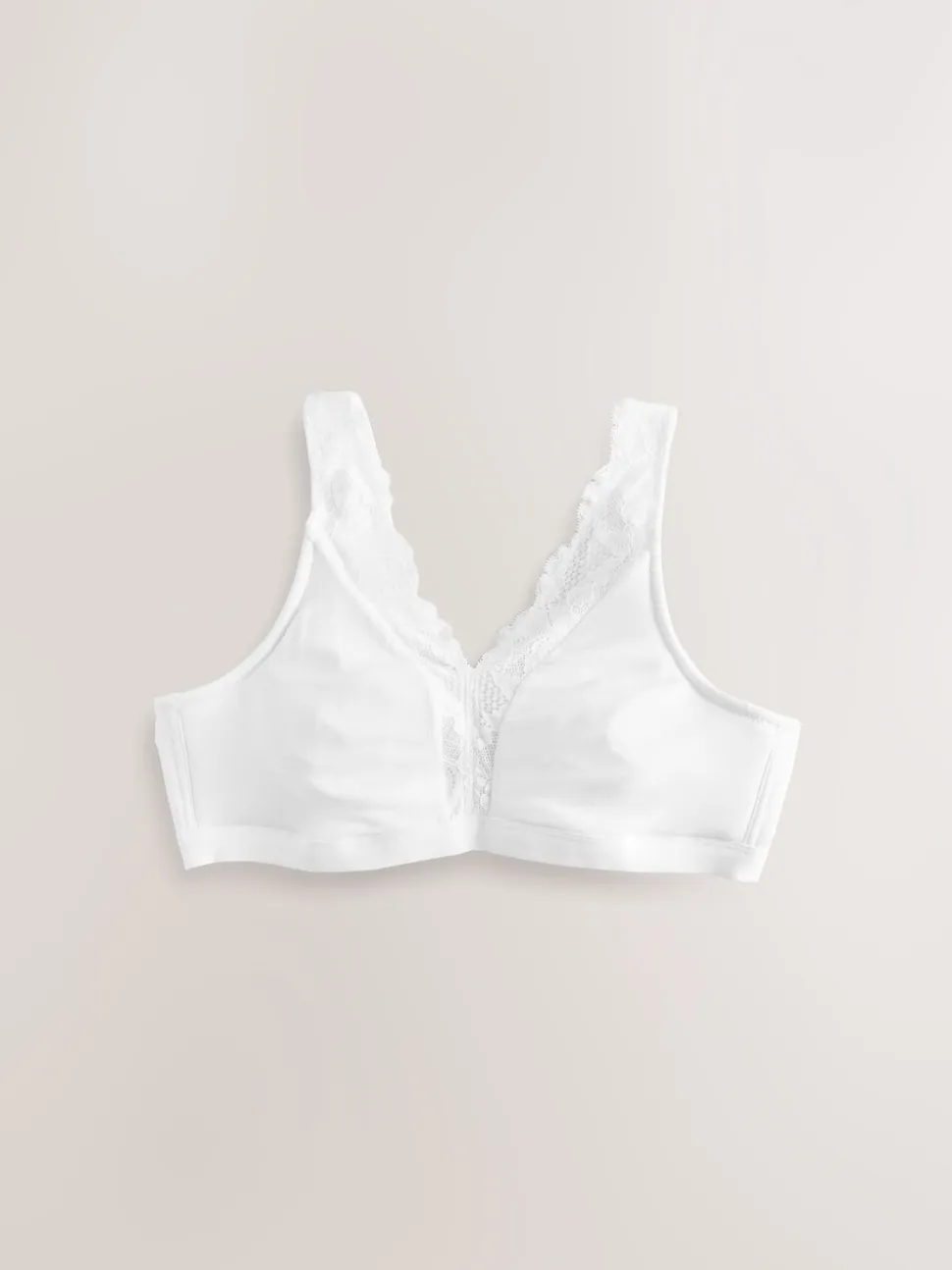 Blanc - Soutien-gorge B-H Total Support Ultimate Comfort super doux sans rembourrage