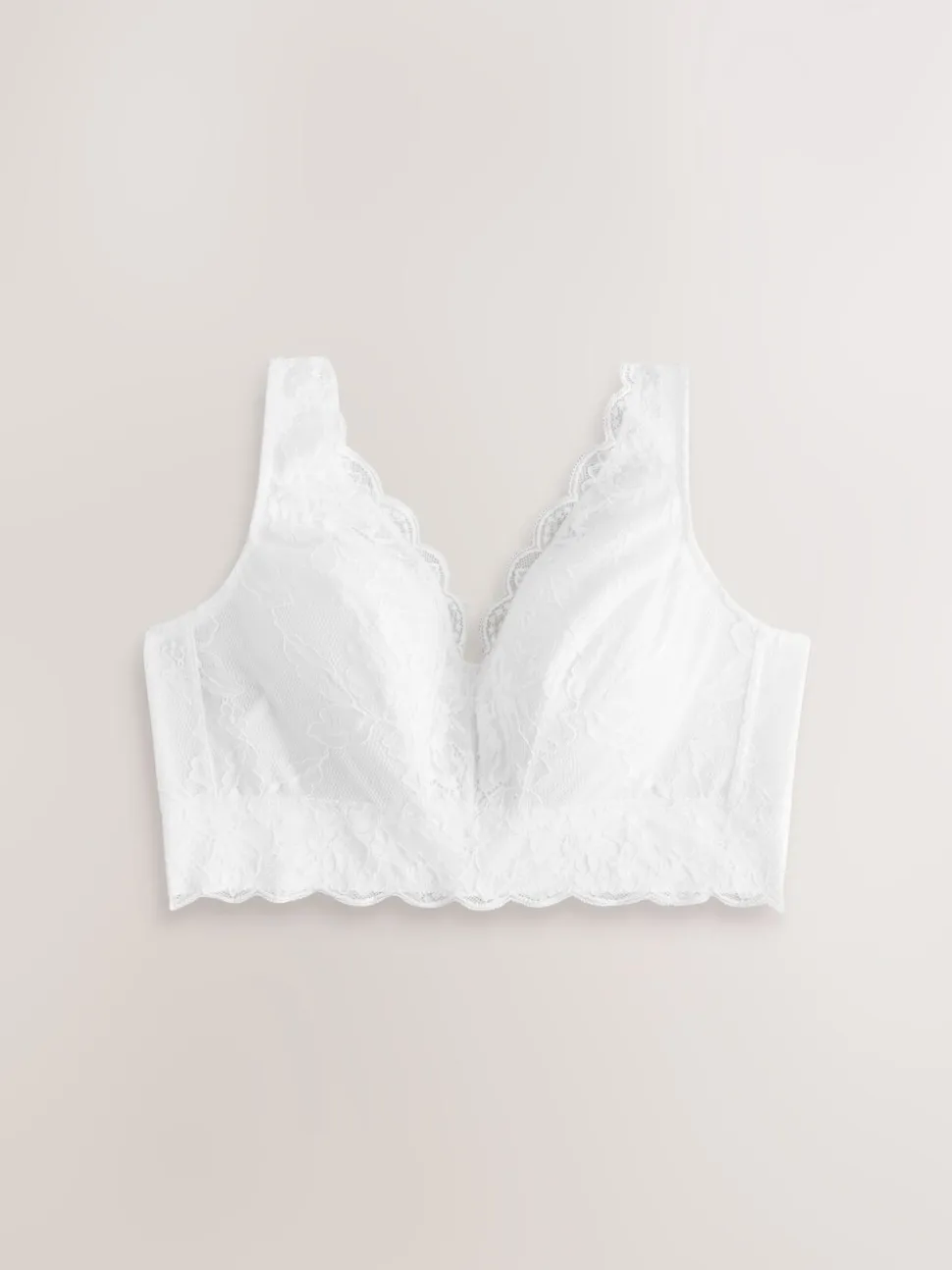 Blanc - Soutien-gorge en dentelle maintien total