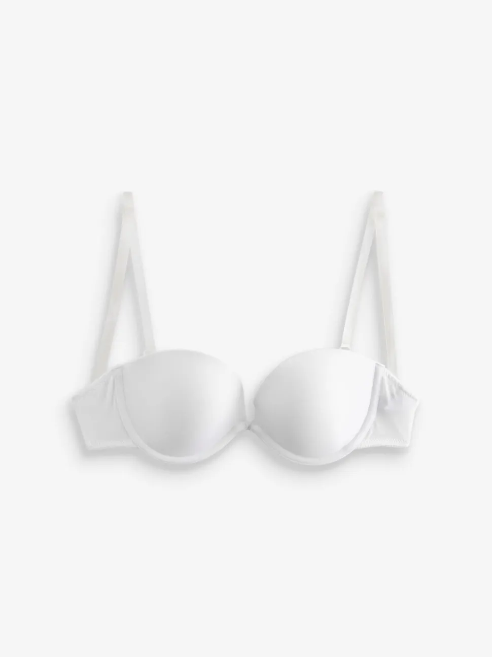Blanc - Soutien-gorge lissant sans bretelles à dos clair A-E