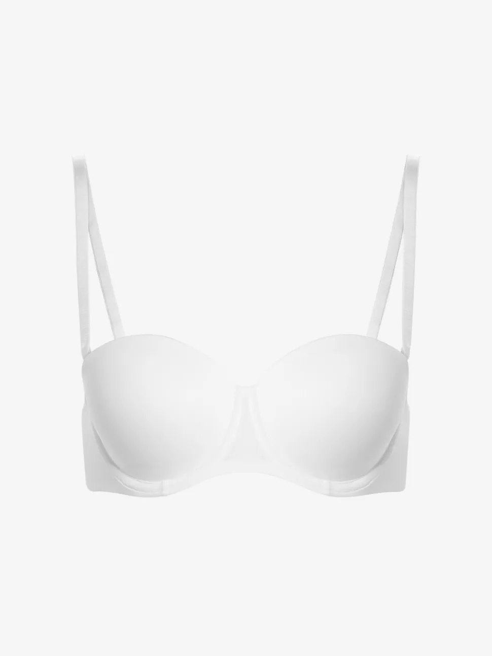 Blanc - Soutien-gorge push-up multiway sans bretelles A-E