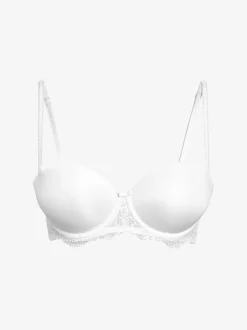 Blanc - Soutien-gorge push-up push-up A-DD Triple Boost sans bretelles