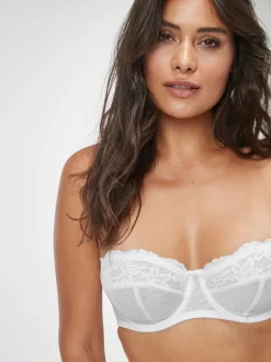 Blanc - Soutien-gorge sans bretelles sans rembourrage Dd+