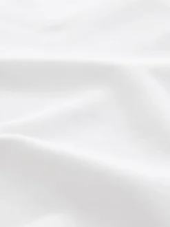 Blanc - T-shirt long épais décontracté