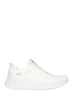 Blanc craie - Baskets Skechers BOBS Sport Squad Chaos Slip In