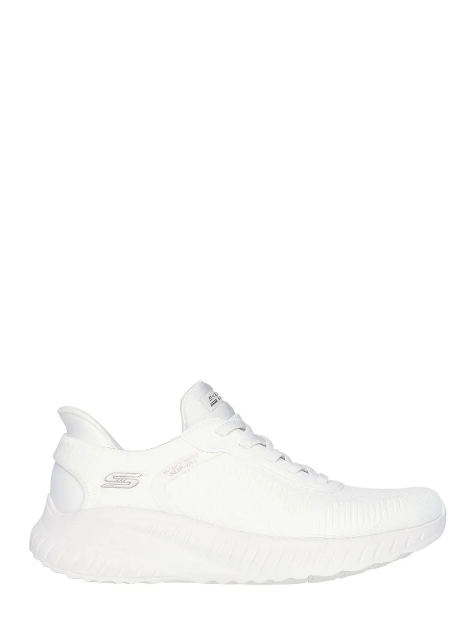 Blanc craie - Baskets Skechers BOBS Sport Squad Chaos Slip In