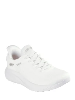 Blanc craie - Baskets Skechers BOBS Sport Squad Chaos Slip In