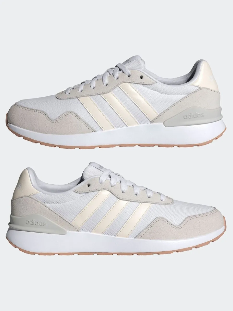 Blanc crême - adidas run 60s 4.0 Baskets