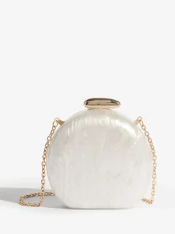 Blanc nuptiale - Pochette Friends Like These ronde en acrylique