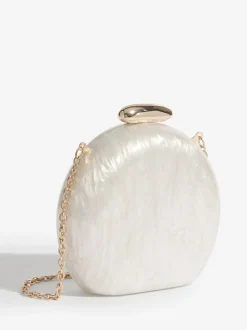 Blanc nuptiale - Pochette Friends Like These ronde en acrylique