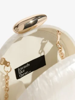 Blanc nuptiale - Pochette Friends Like These ronde en acrylique