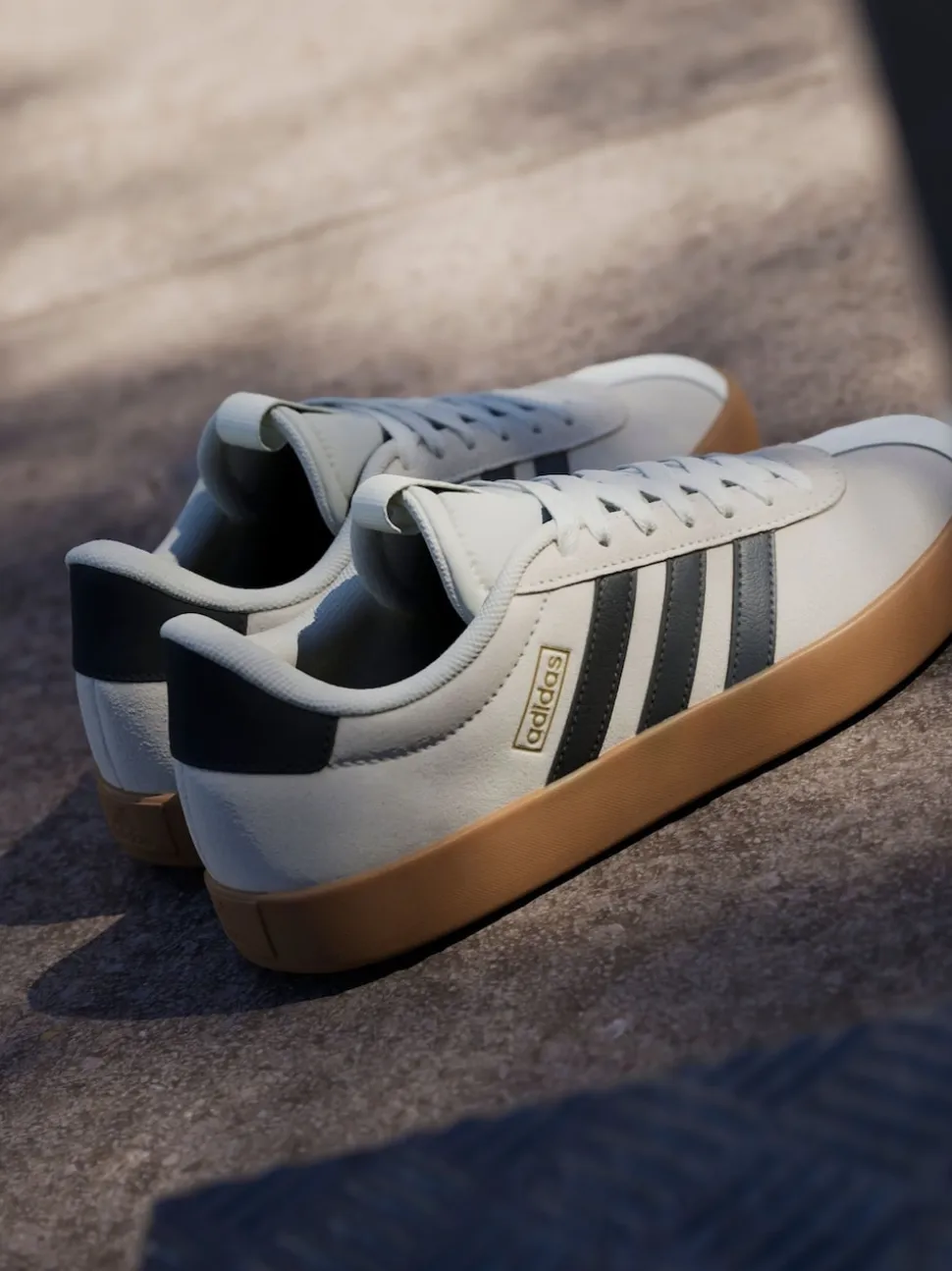 Blanc éteint - Adidas VL Court 3.0 Formateurs
