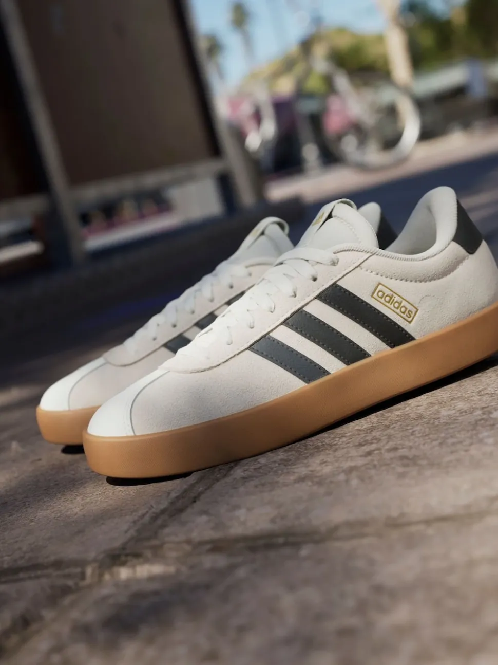 Blanc éteint - Adidas VL Court 3.0 Formateurs