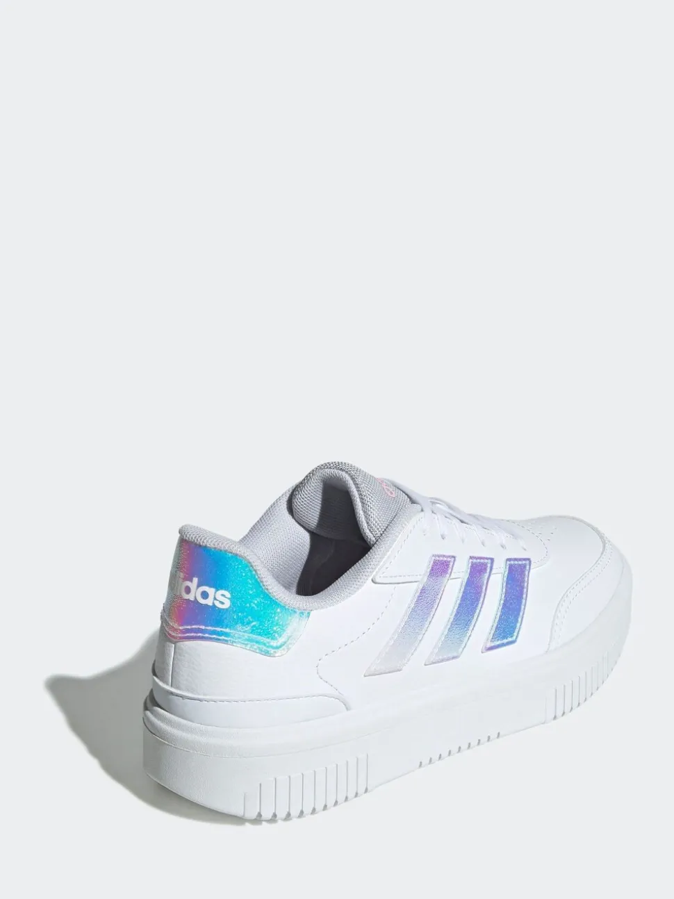 Blanc éteint - Baskets adidas Courtblock Bold