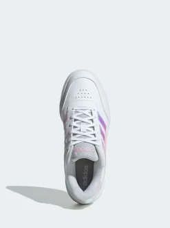 Blanc éteint - Baskets adidas Courtblock Bold