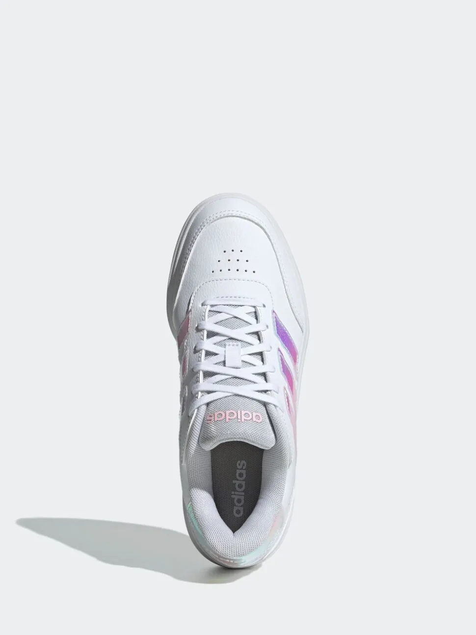 Blanc éteint - Baskets adidas Courtblock Bold