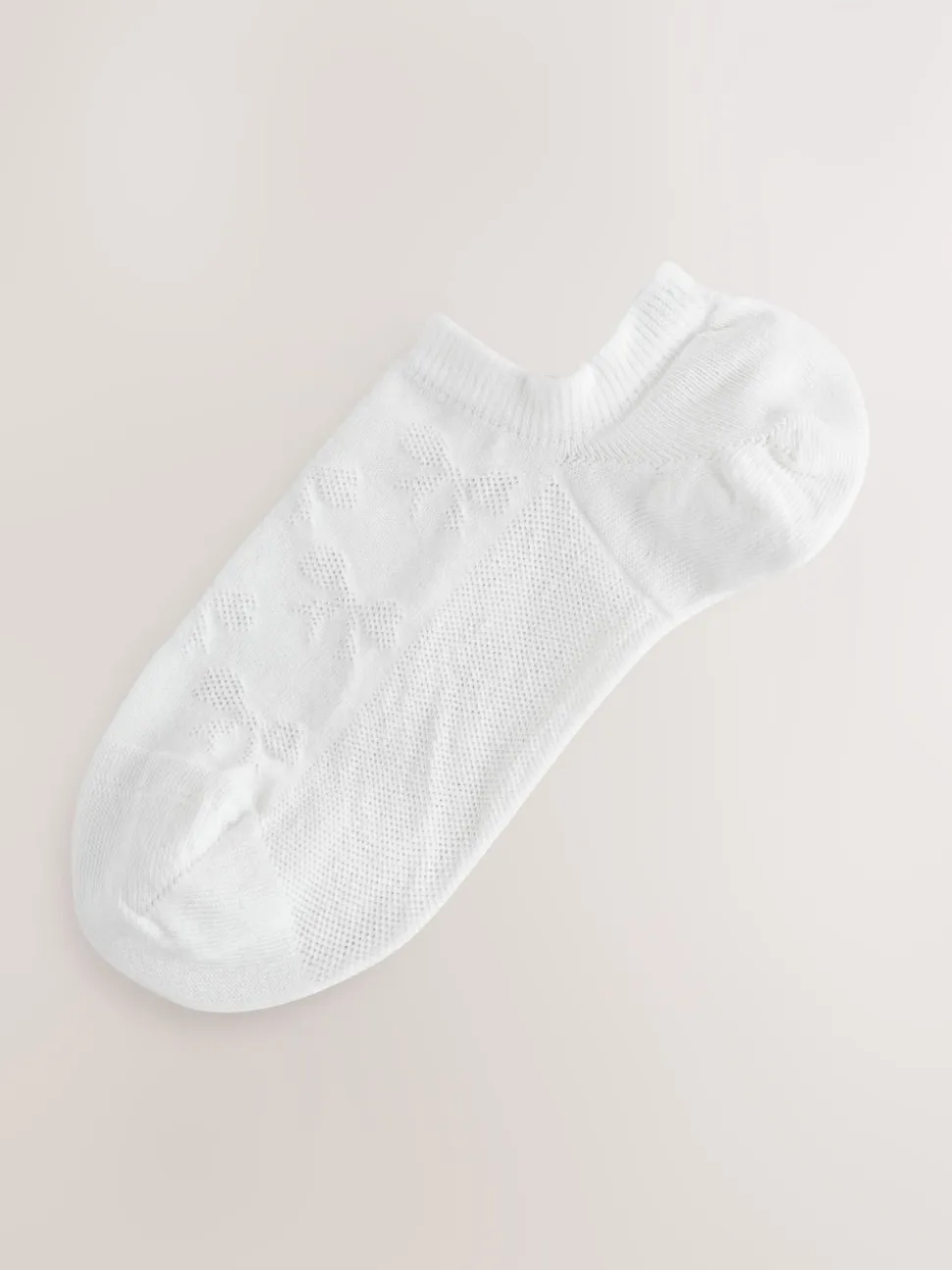 Blanc texturé avec nœud - Paquet de chaussettes d'entraînement 4