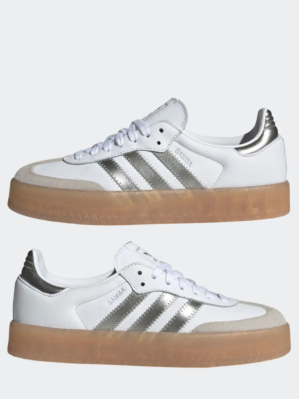Blanc/crème - Baskets Adidas Original Sambae W