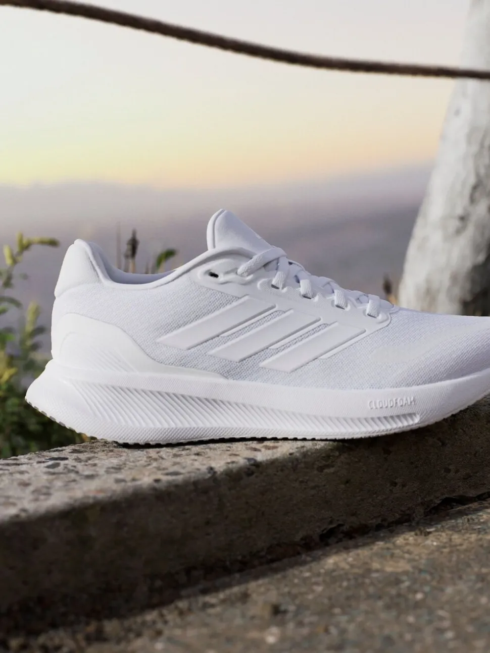 Blanc/Gris - Baskets adidas Grand Court