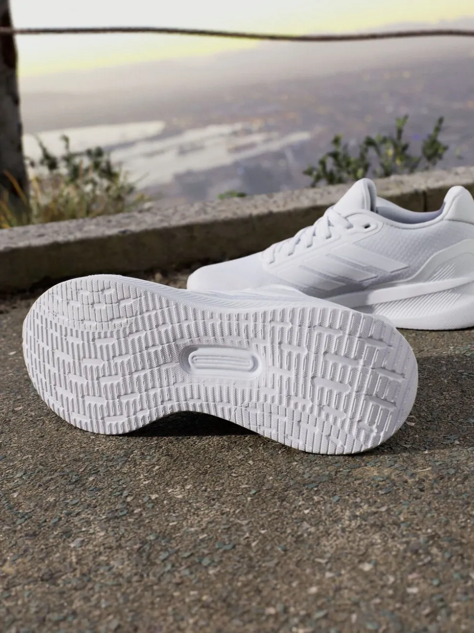 Blanc/Gris - Baskets adidas Grand Court