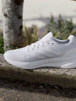 Blanc/Gris - Baskets adidas Grand Court