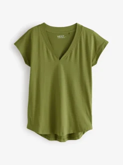 Blanc/gris/kaki/rouille/marron - 5 de t-shirts Colen V Mancherons % 100