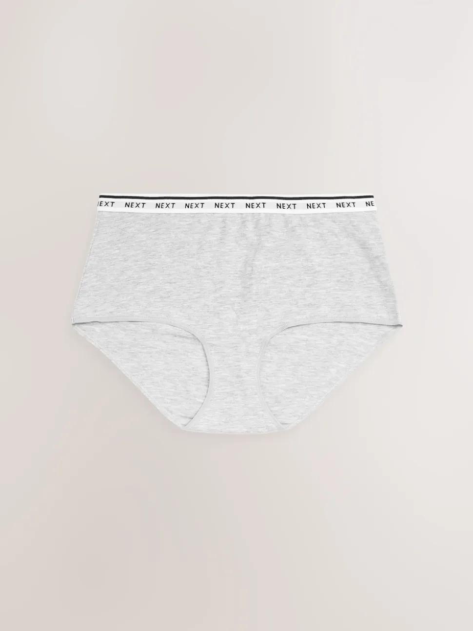 Blanc/Noir/Gris - Lot de 4 culottes à logo en coton